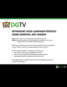 webinar presentation campaign process optimization
