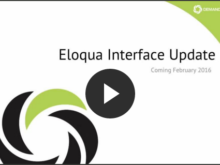 Eloqua Interface Update